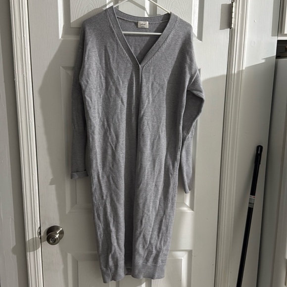 Aritzia Wilfred XS long Cardigan Sweater Grey - Picture 5 of 15